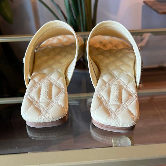 BURBERRY Peep Zip Sandals SZ 39 - Picture 10 of 14